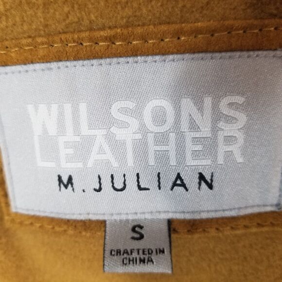 Wilsons Leather M Julian Suede Parka Coat Mens Small Brown Heavy Winter - Picture 15 of 16